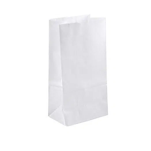 Biodegradabile Sacoșe hârtie albă, fără mânere
