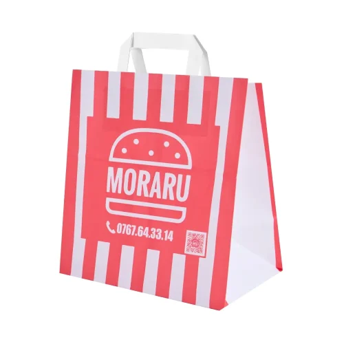 Pungă personalizată La Moraru, vedere laterală