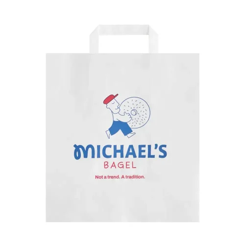 Pungă din hârtie personalizată Michael’s Bagel