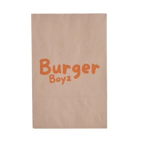 Sacoșă hârtie personalizată Burger Boys cu logo