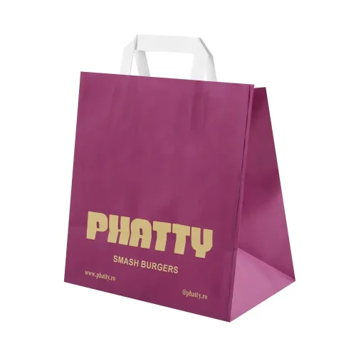 Sacoșă hârtie personalizată Phatty Smash Burgers