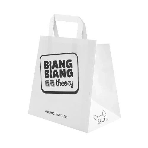 Sacoșă personalizată Biang Biang Theory pentru restaurante și delivery