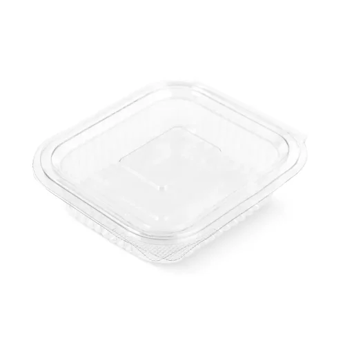 Caserolă transparentă premium cu capac atașat pentru takeaway și food delivery