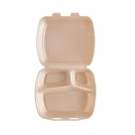 caserolă cu 3 compartimente din polipropilenă extrudată, vedere de sus