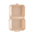 Caserolă meniu din polipropilenă extrudată deschisă, vedere de sus