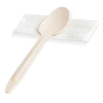 set lingura lemn si servetel