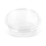 sosiere rotunde transparente cu capac din plastic