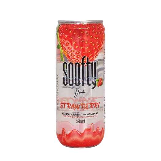 Apa cu arome Apă cu aromă de căpșuni, Soofty Strawberry, 330 ml