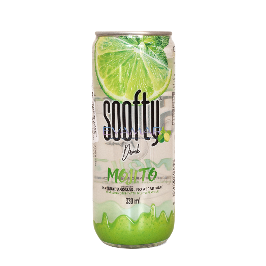 Apa cu arome Apă cu aromă de lămâie verde și mentă, Soofty Mojito, 330 ml
