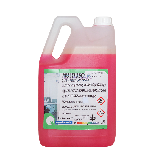 Detergenti si solutii de curatare Detergent universal cu efect antibacterian și uscare rapidă, pentru suprafețe, MULTIUSO, 5 litri