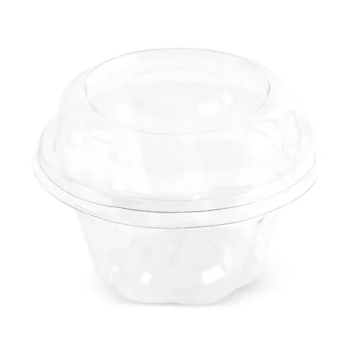 cupe inghetata din plastic transparente cu capac