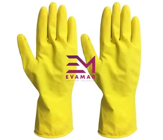 Evamar Clean Mănuși de unică folosință, pentru menaj, galbene