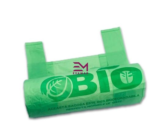 Biodegradabile SacoÈ™e biodegradabile, rolÄƒ, verzi, 4 kg, 23x12x45 cm
