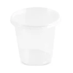 caserola rotunda transparenta din plastic cu capac