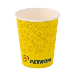 Pahar personalizat Petrom din carton pentru băuturi calde takeaway