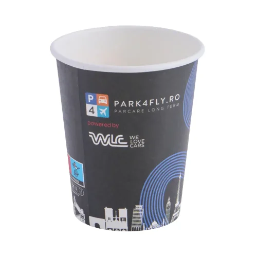 Pahar din carton personalizat We Love Coffee, imprimare completă
