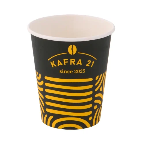 Pahar din carton personalizat Kafra 21 pentru băuturi calde și cafea takeaway