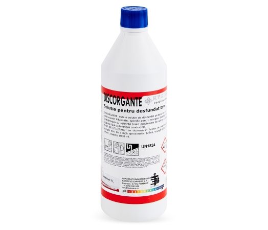 Detergenti si solutii de curatare Soluție pentru desfundat țevi, DISCORGANTE, 1 litru