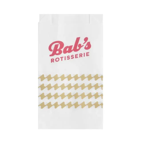 punga din hartie personalizata Bab’s Rotisserie pentru takeaway horeca