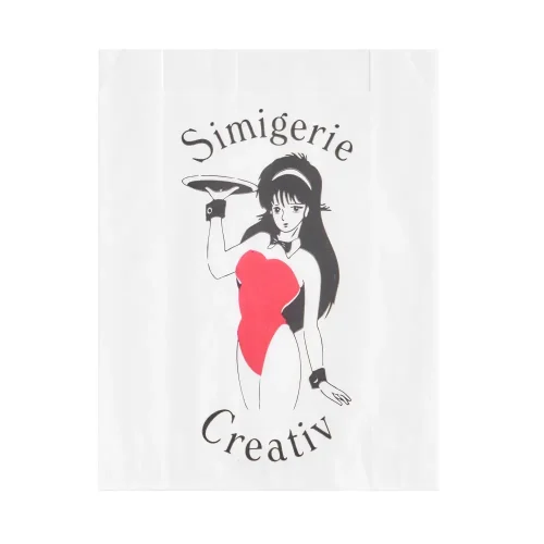 Pungă biodegradabilă din hârtie natur personalizată Simigerie Creativ
