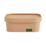 caserola din carton dreptunghiulara cu capac