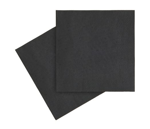 Servetele de masa Șervețele hârtie, 33×33 cm, negre, 250 bucăți/set