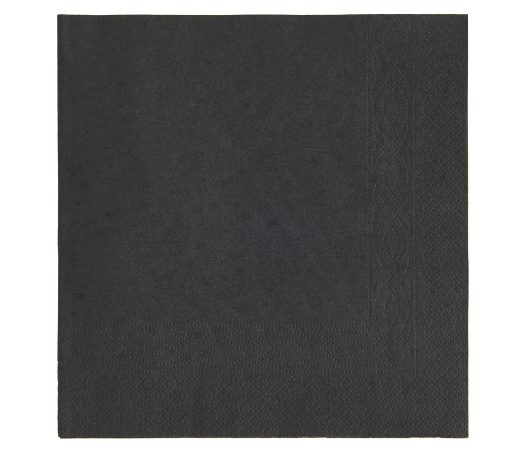 Servetele de masa Șervețele hârtie, 33×33 cm, negre, 250 bucăți/set