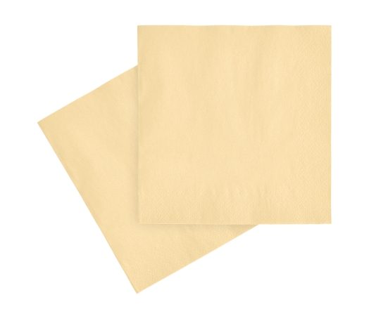 Servetele de masa Șervețele hârtie, 33×33 cm, crem, 250 bucăți/set