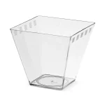 Cupă desert Minerva transparentă din plastic pentru servirea deserturilor individuale