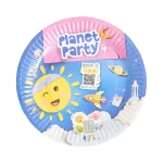 farfurii carton Planet Party petreceri copii 23 cm