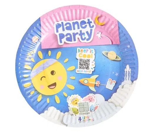 Accesorii & ALTELE Farfurii din carton Planet Party 4Kids