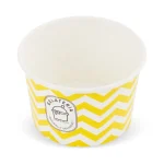interior cupă înghețată carton galben 4 oz