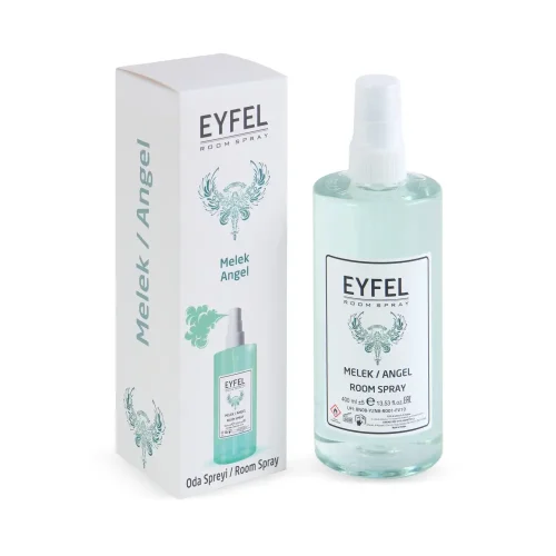 Odorizant cameră spray Eyfel Angel 400 ml cu recipient albastru deschis și ambalaj original
