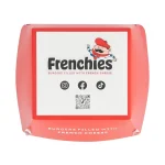 cutie burger din carton alb personalizata Frenchies