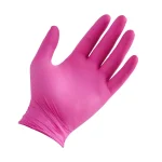 Mănuși nitril roz de unică folosință