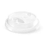 capace transparente cu gaură pentru pai pahare carton