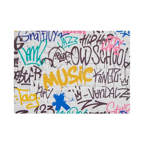 capac cutie graffiti colorat – imprimeu Music, Jazz, Old School