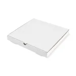 Cutie pizza carton albă 30 cm închisă – ambalaj profesional Evamar