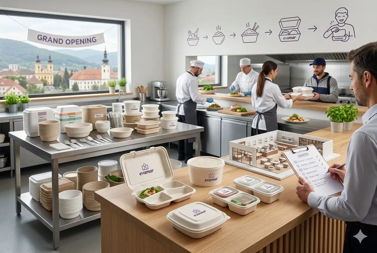 Checklist ambalaje pentru restaurant nou — ce comanzi in prima luna