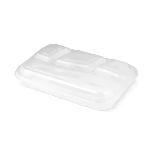 Caserolă cu 4 compartimente și capac transparent