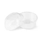 Cupă desert PET 255 ml cu capac transparent detașat