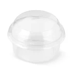 Cupă desert transparentă 255 ml cu capac PET închis