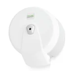 dispenser hartie igienica mini point alb vedere frontala