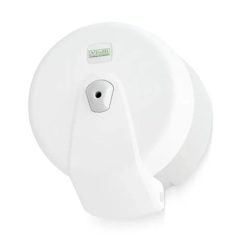 dispenser hartie igienica mini point alb vedere frontala